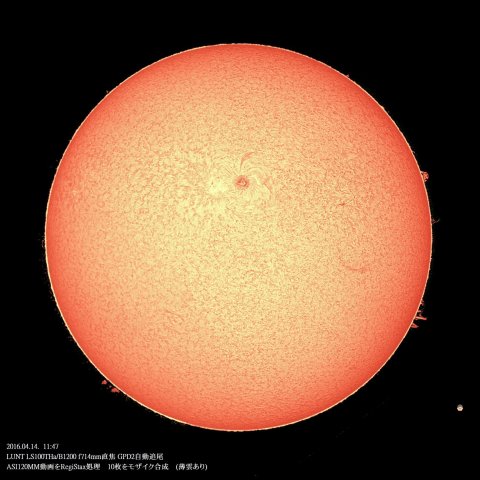 4/14の太陽