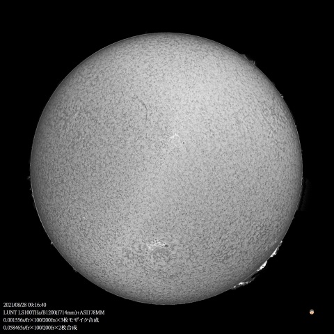 8/28の太陽