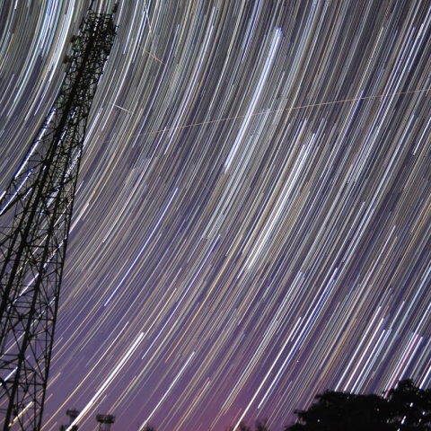 ペルセウス座流星群 極大日の夜
