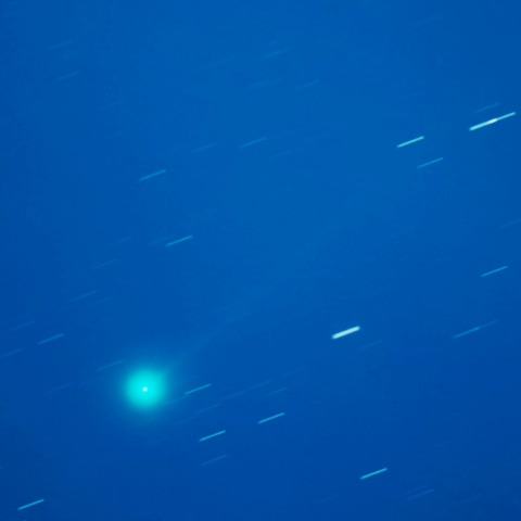 福岡の芦屋町で撮影した西村彗星