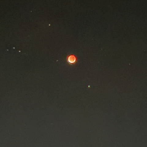 iPhoneで皆既月食