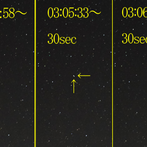 しぶんぎ座流星群・ほぼ静止流星