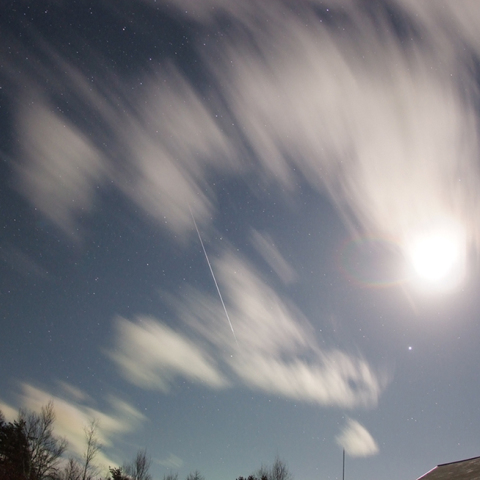 月と木星とふたご座群火球