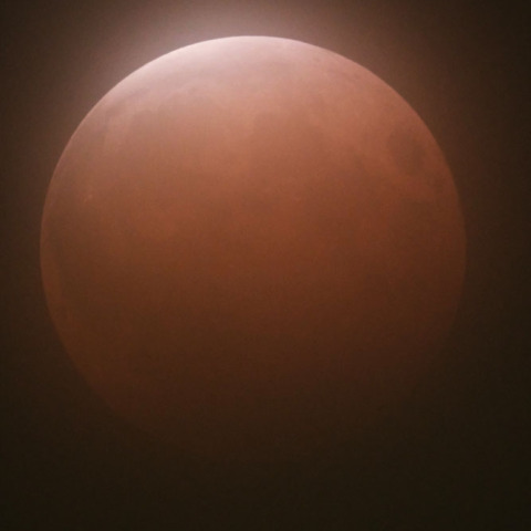 皆既月蝕/雲越しの最大食分