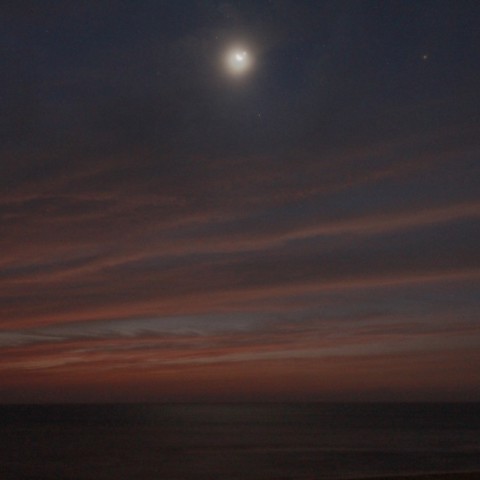 金星食後の夜明け