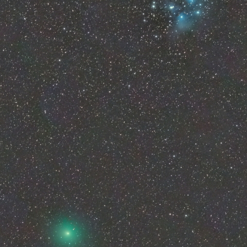 ウィルタネン彗星(46P)とプレアデス星団