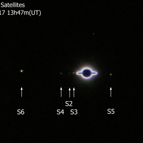 土星の衛星（4月17日）