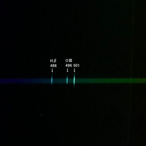 オリオン座M42星雲のスペクトル