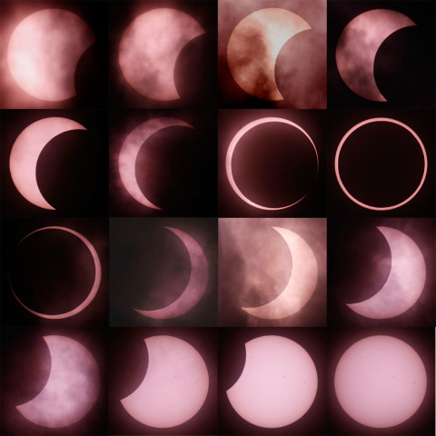 東京世田谷からの金環日食