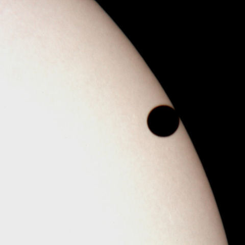 金星の太陽面通過　第3接触