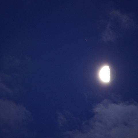 土星と月の接近