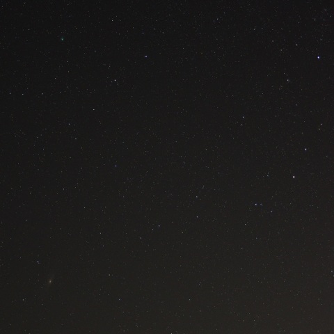 ラヴジョイ彗星とアンドロメダ大星雲とカシオペア