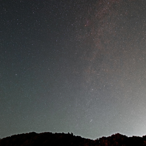 北極星、カシオペア、アンドロメダ