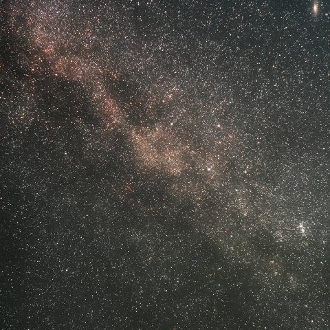 カシオペア座と天の川