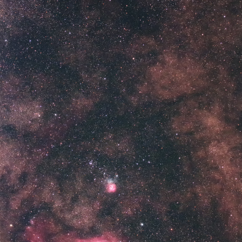 干潟星雲M8、三裂星雲M20