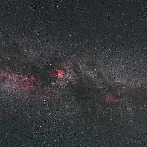 天の川：夏の大三角～カシオペア座