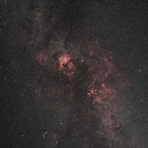 はくちょう座の散光星雲