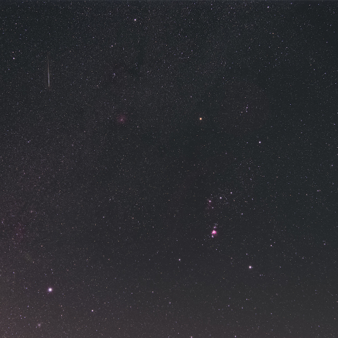 ふたご座流星群と冬の大三角