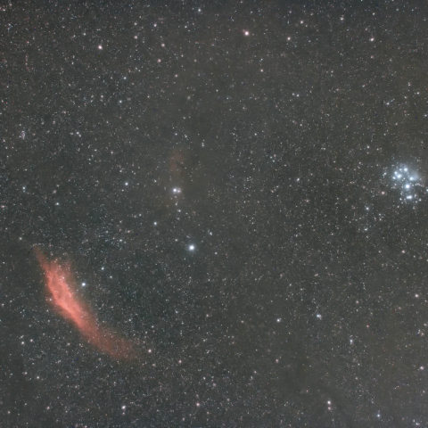 すばるとカリフォルニア星雲