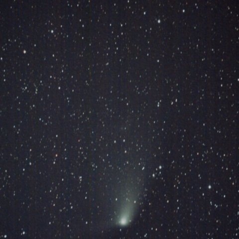 月沈みパンスターズ彗星昇る