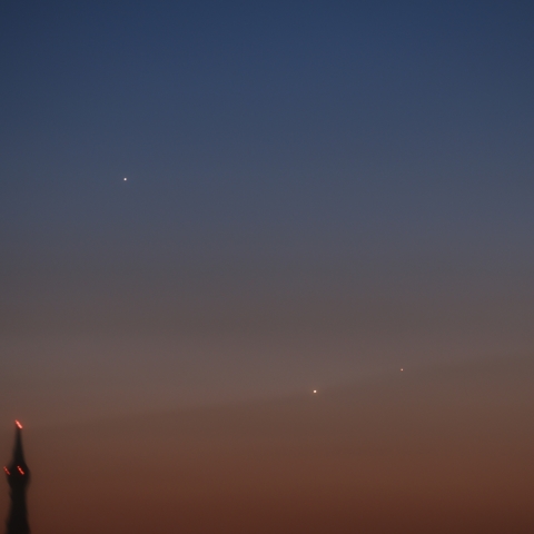 夕空の３惑星（5/24）