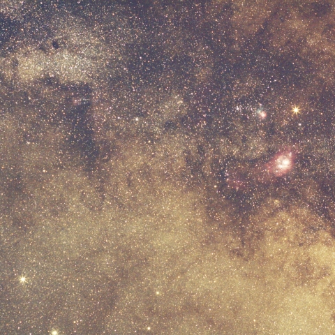 火星土星　春分賑わう　天の川