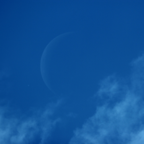 木星食直前の晴れ間