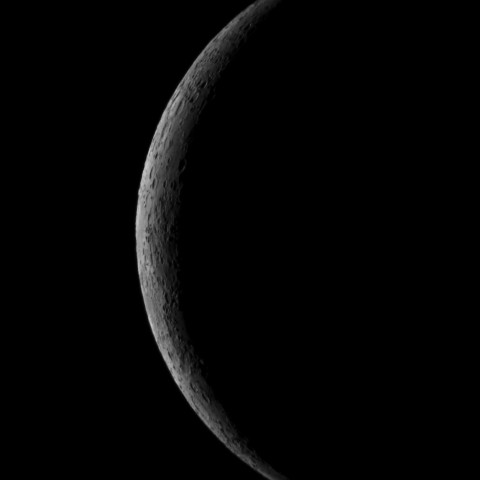 12月8日の月（月齢2.6）