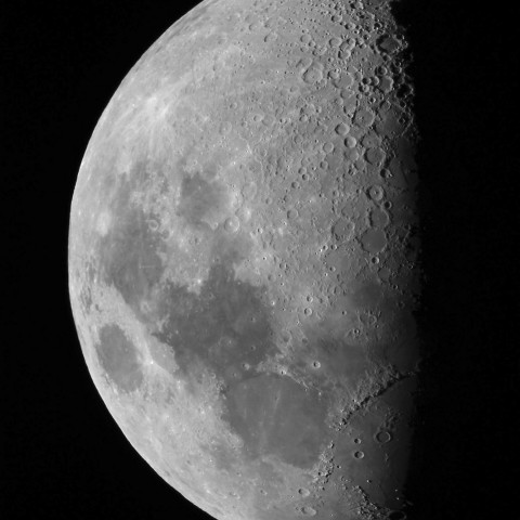 12月14日の月（月齢8.7）