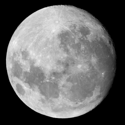 1月18日の月（月齢14.0）