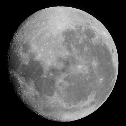 1月22日の月（月齢17.3）