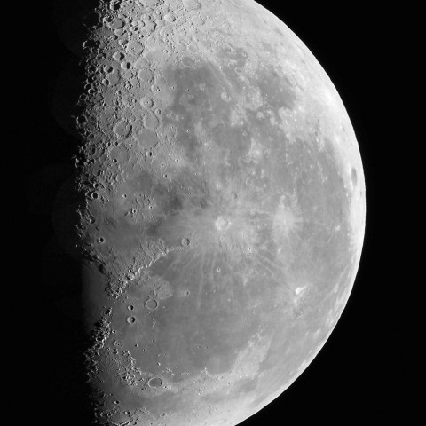 1月26日の月（月齢21.5）