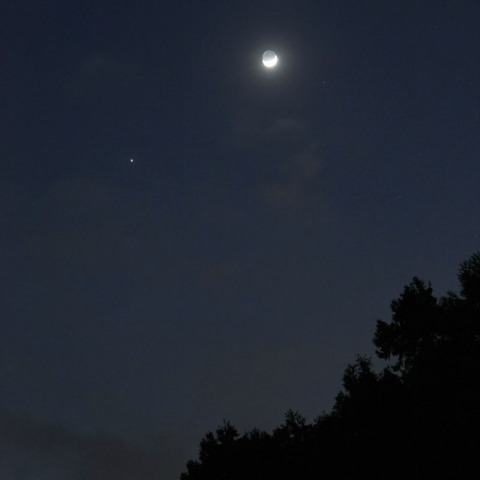 ２月７日の月と木星