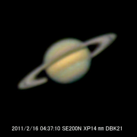 2月16日の土星