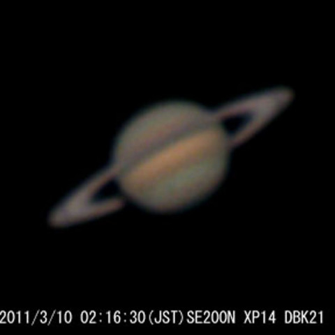 3月10日の土星