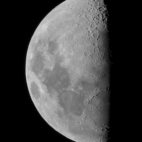 3月13日の月（月齢8.6）