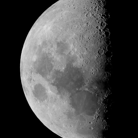 9月5日の月（月齢7.3）