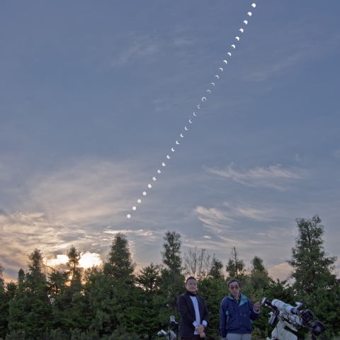 金環日食観測 - 記念撮影