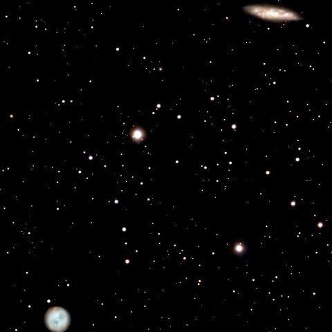 M108（銀河）・M97（ふくろう星雲）