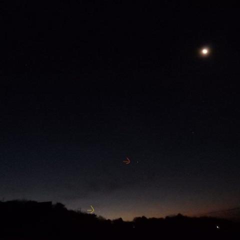 水星、土星、月