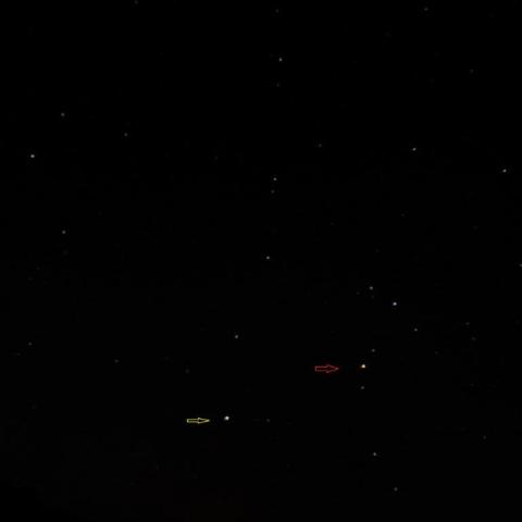 土星とアンタレス