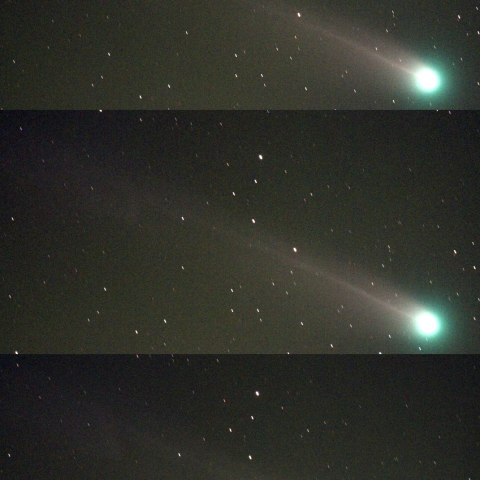 12月5日ラブジョイ彗星（尾の変化）