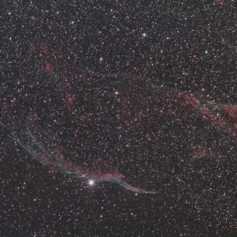 網状星雲NGC6960付近