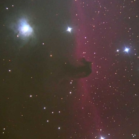 縮小コリメートによる馬頭星雲