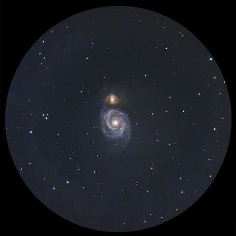 縮小コリメート法によるM51