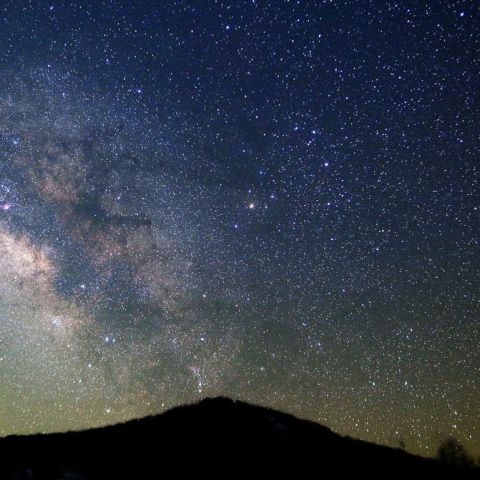 入笠山と夏の銀河