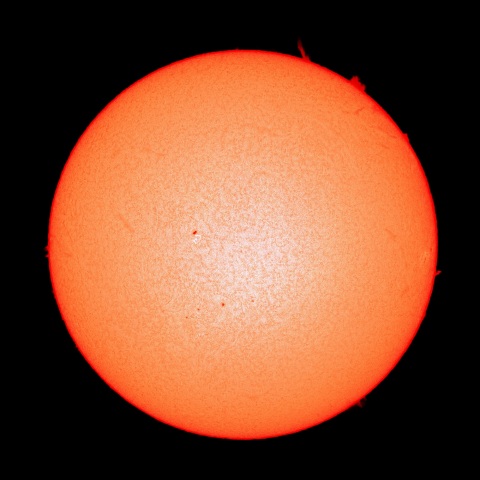 12月4日の太陽面（Ｈα光）