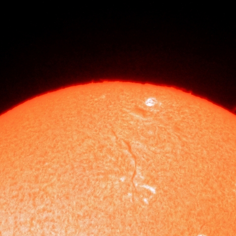 12月18日のプロミネンス