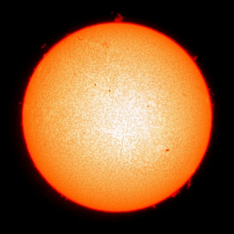 ２月１３日の太陽面（Ｈα像）