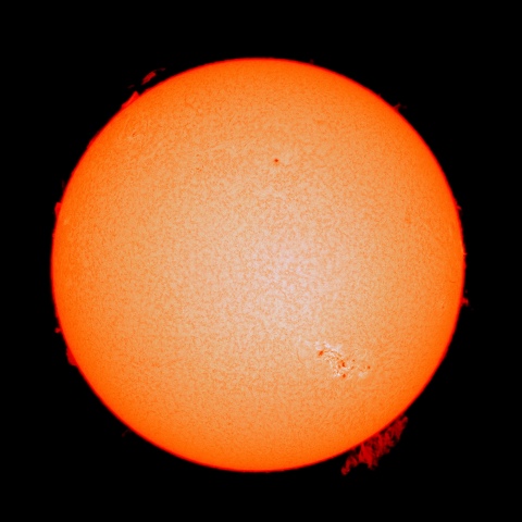 ５月１０日の太陽面（Ｈα像）